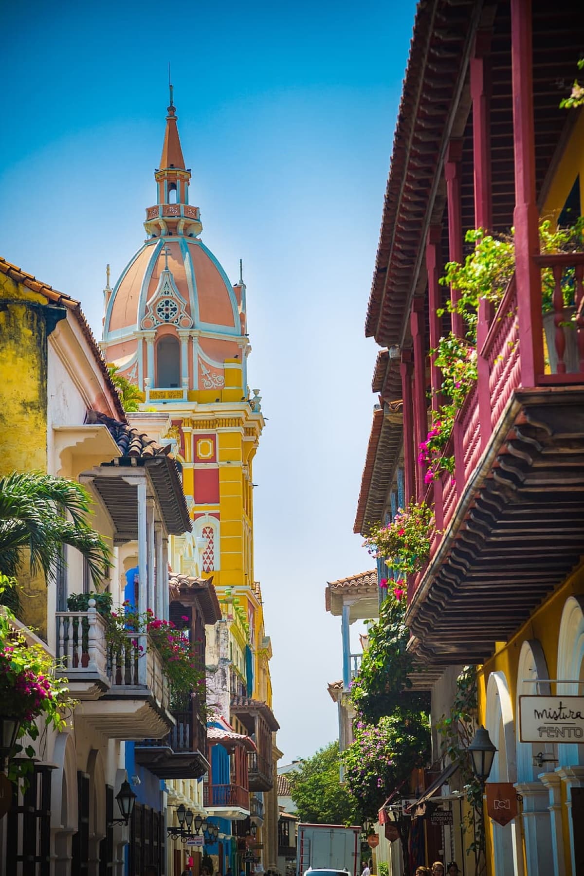 Calles coloniales de Cartagena de Indias