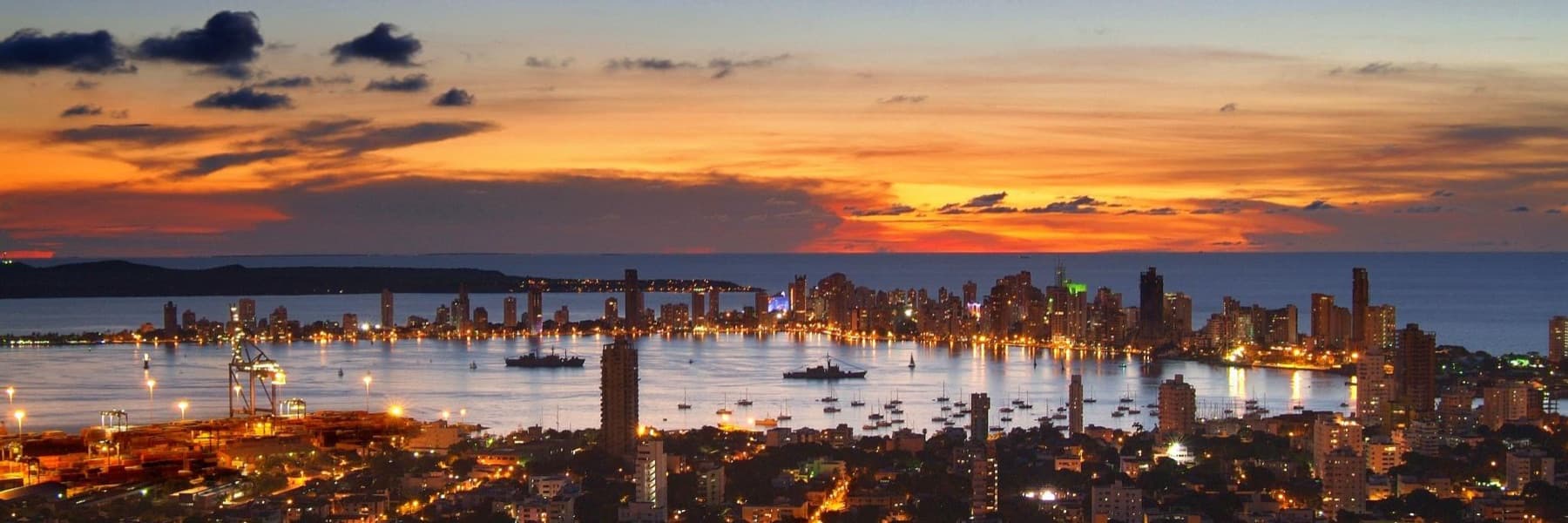 Vista panorámica de Cartagena de Indias